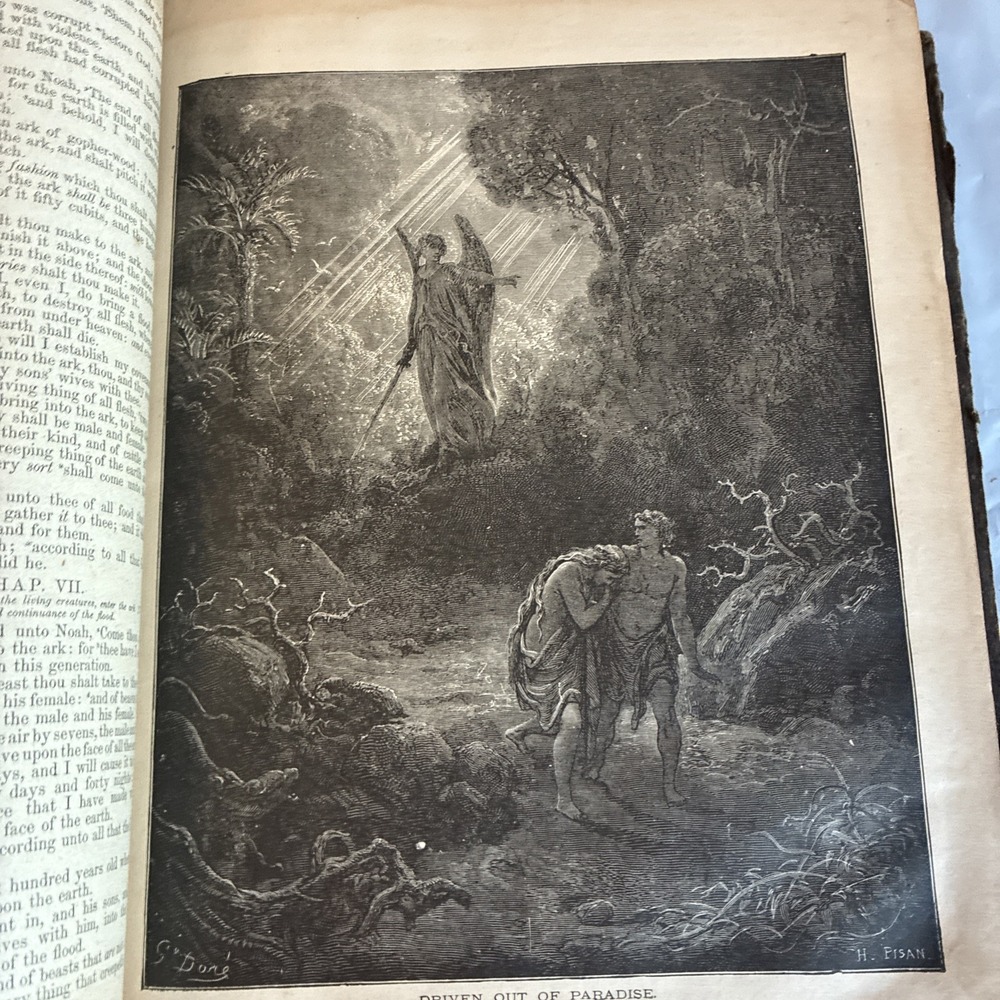 Antique 1892 Holy Bible By T.J. Gattis And Son, Durham, North Carolina - Picture 15 of 16